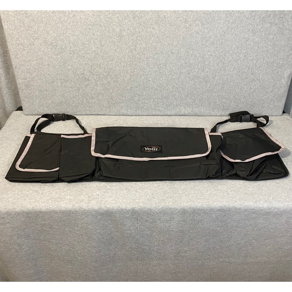 Prime Yogi Trunk Car Organizer Black Gray Hanging Storage Road Trip Accessory